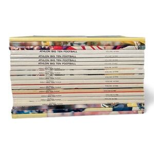 Rare 1979-1994 Lot Of 19 The Really/ Athlon Big Ten College Football Magazine’s